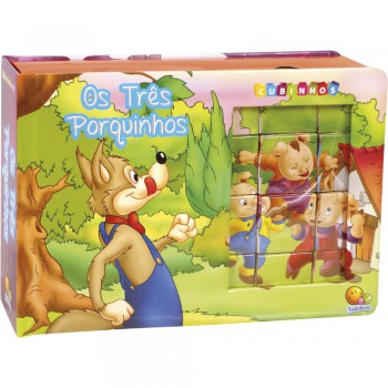 Cubinhos Em Quebra-cabeças: Três Porquinhos, Os