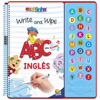 Escute E Aprenda! Escreva E Apague Abc Com Sons (inglês) (escolinha Todolivro)