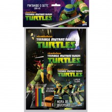 Pintando O Sete Com...ninja Turtles - Kit C/03 Und.