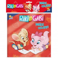 Vamos Colorir! Kit Livro+lápis De Cor (riki & Gabi)