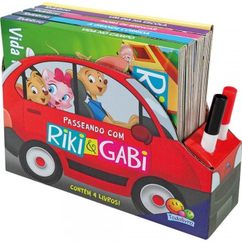 Livros-veículos: Kit C/04 Und (riki & Gabi)