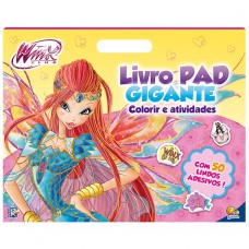 Livro Pad Gigante-colorir E Atividades:winx
