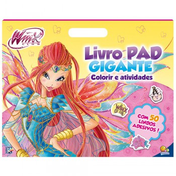 Livro Pad Gigante-colorir E Atividades:winx