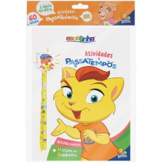Atividades E Passatempos - Kit Livro + Lápis Borracha (escolinha Todolivro)