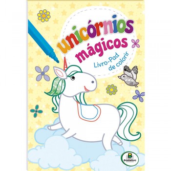 Unic-rnios Mágicos - Livro-pad De Colorir (amarelo)
