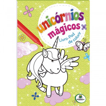 Unic-rnios Mágicos - Livro-pad De Colorir (verde)