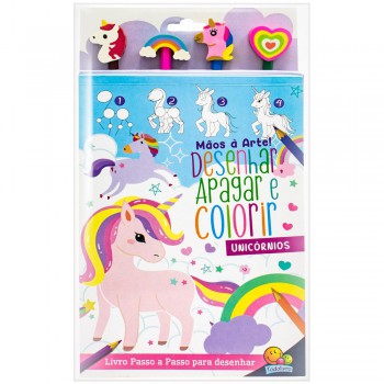Mãos à Arte! Desenhar, Apagar E Colorir: Unicórnios Mãos à Arte! Desenhar, Apagar E Colorir: Unicórnios