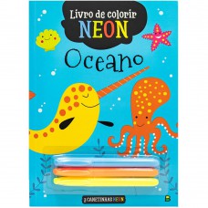 Livro De Colorir Neon: Oceano
