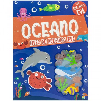 Livro Com Adesivos Em Eva: Oceano