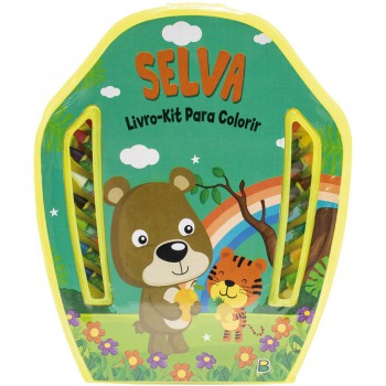 Livro-kit Para Colorir: Selva