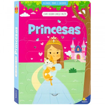 Livro Quebra-cabeca Palito: Princesas