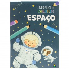 Livro-bloco De Colorir - Espaço