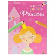 Livro-bloco De Colorir: Princesas