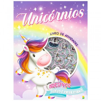 Livro De Atividades + Adesivos Metalizados: Unic-rnios