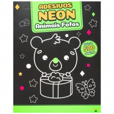 Meus 500 Adesivos Neon: Animais Fofos