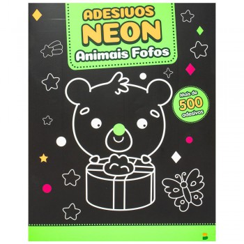 Meus 500 Adesivos Neon: Animais Fofos