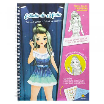 Estrela Ashion - Colorir & Estêncil: Estúdio De Moda