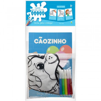 Fazendo Arte Com Balão! Atividades & Colorir: Cãozinho
