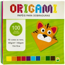 Origami Papéis Para Dobradura (100 Folhas) 15x15cm