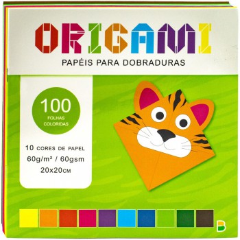 Origami Papéis Para Dobradura (100 Folhas) 20x20cm Origami Papéis Para Dobradura (100 Folhas) 20x20cm