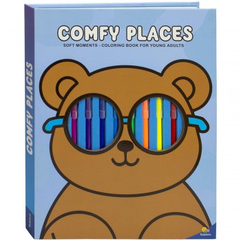 Soft Moments - Coloring Book For Young Adults: Comfy Places