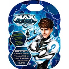 Max Steel - Maleta Com 8 Livros, Cd E Adesivos