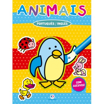 Animais: Português / Inglês - Com Adesivos!