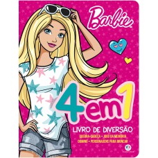 Barbie - 4 Em 1 - Livro De Diversão