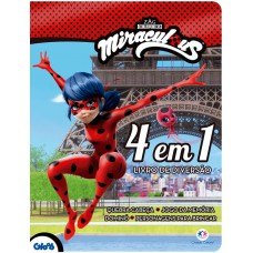 Ladybug - 4 Em 1 - Livro De Diversão