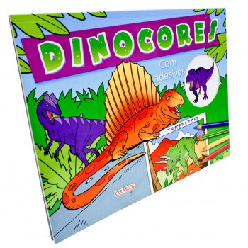 Dinocores Com Adesivos - Triceratope