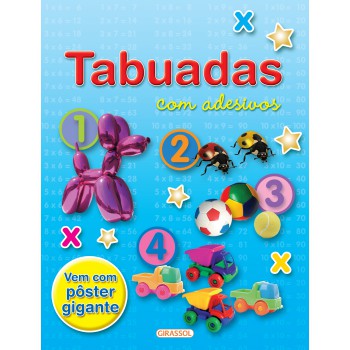 Tabuadas Com Adesivos (capa Azul)