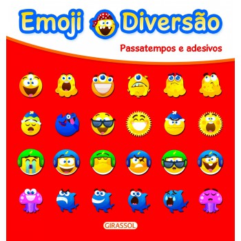 Emoji Diversão Vermelho - Passatempos E Adesivos