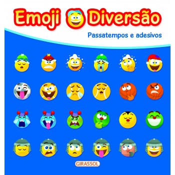 Emoji Diversão Azul - Passatempos Diversão