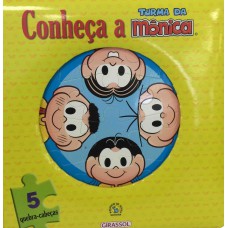 Conheça A Turma Da Mônica - Livro E Quebra-cabeça