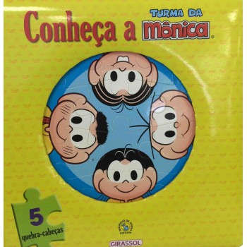 Conheça A Turma Da Mônica - Livro E Quebra-cabeça