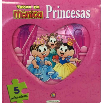 Turma Da Mônica Livro E Quebra-cabeças Princesas