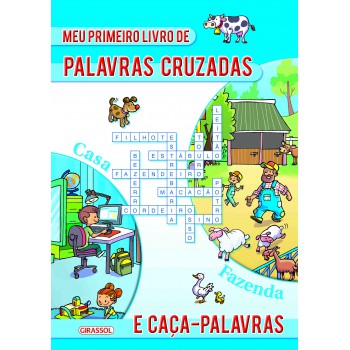 Meu Primeiro Livro De Palavras Cruzadas E Caça-palavras- Azul