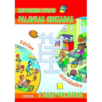 Meu Primeiro Livro De Palavras Cruzadas E Caça-palavras - Vermelho