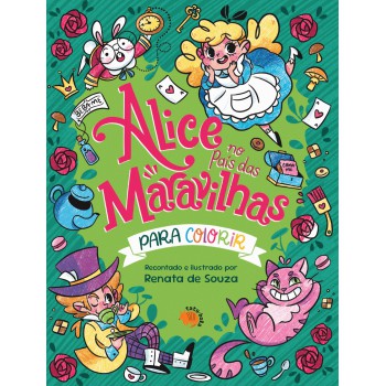 Alice No País Das Maravilhas Para Colorir