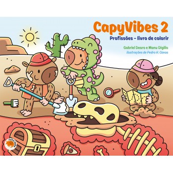 Capyvibes 2 - Profissões: Livro De Colorir
