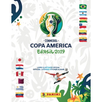 álbum Copa América 2019 (capa Dura) Com 12 Envelopes