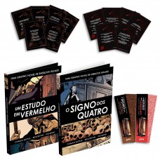 Combo Sherlock Holmes - Hqs Inéditas: Sherlock Holmes: O Signo Dos Quatro / Sherlock Holmes: Um Estudo Em Vermelho - Acompanha Cards E Marcador Exclusivos