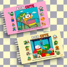 Kit Bob Cute - Capa Dura Amarelo + Capa Dura Rosa