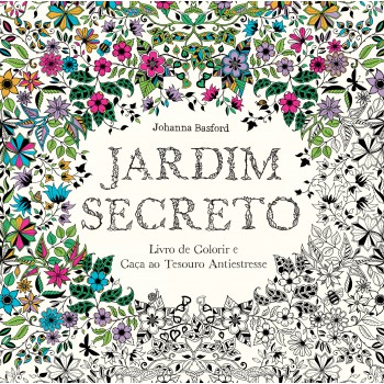 Jardim Secreto: Livro De Colorir E Caça Ao Tesouro Antiestresse