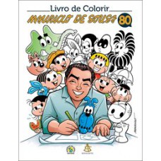 Livro de colorir Mauricio de Sousa 80 anos