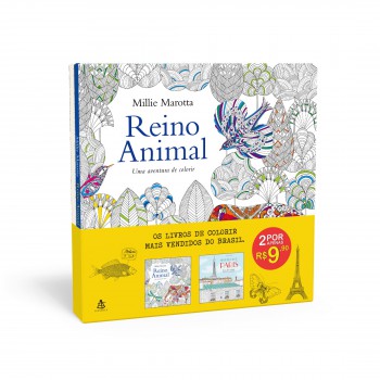 Coleção Livros de Colorir: Reino Animal + Segredos de Paris