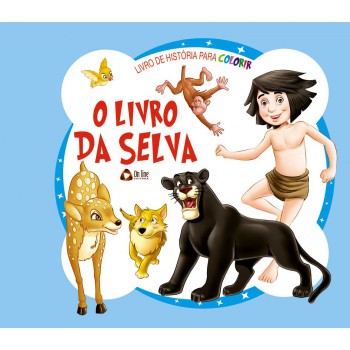 Livro De História Para Colorir - Livro Da Selva