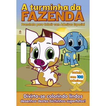 A Turminha Da Fazenda Prancheta Para Colorir Com Adesivos Especial