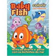 Baby Fish Revista Para Colorir Com Adesivos 01