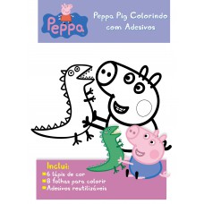 Peppa Pig Colorindo Com Adesivos 02